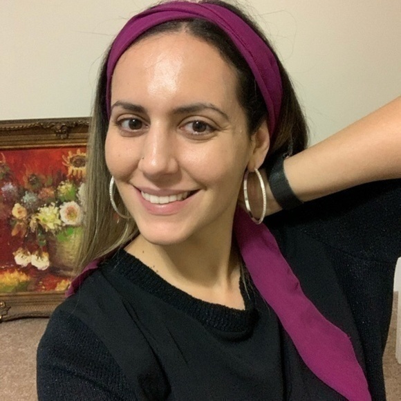 Accessories - Purple Head Band Tie Wrap